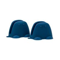 Силиконовая прихватка - варежка KF Pastel (КФ Пастель) (2 шт.) (синий) от компании "Кореал - Настоящая Корея"