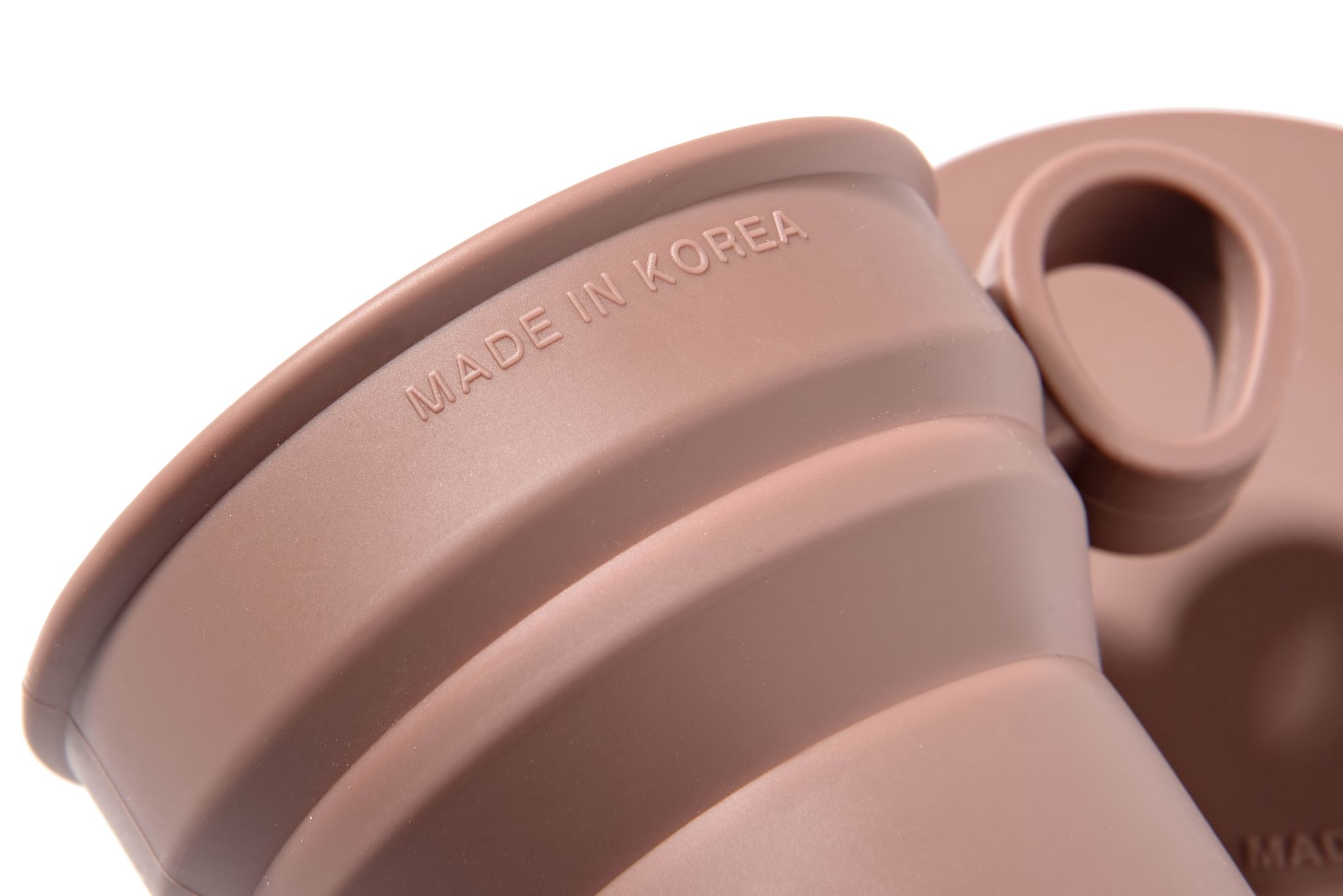 Силиконовая складная кружка с ручкой KF Pastel (КФ Пастель) от компании "Кореал - Настоящая Корея"