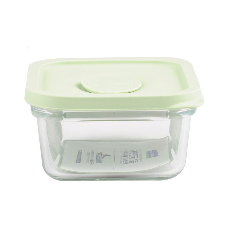 Стеклянный контейнер Glasslock (Стеклянный замок) 440 мл. (слоновая кость/розовый) от компании "Кореал - Настоящая Корея"