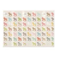 Портативный коврик 140x200x1см Деревянные лошадки от компании "Кореал - Настоящая Корея"