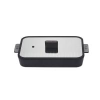 Сковорода-гриль Осло-фьорд (OSLO fjord) с крышкой и прихватками в комплекте от компании "Кореал - Настоящая Корея"