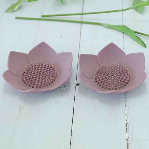 Силиконовая мыльница лотос KF Pastel (КФ Пастель) от компании "Кореал - Настоящая Корея"