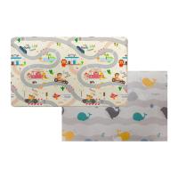 Двухсторонний коврик 190x130x1.2 см, Дороги/Киты от компании "Кореал - Настоящая Корея"