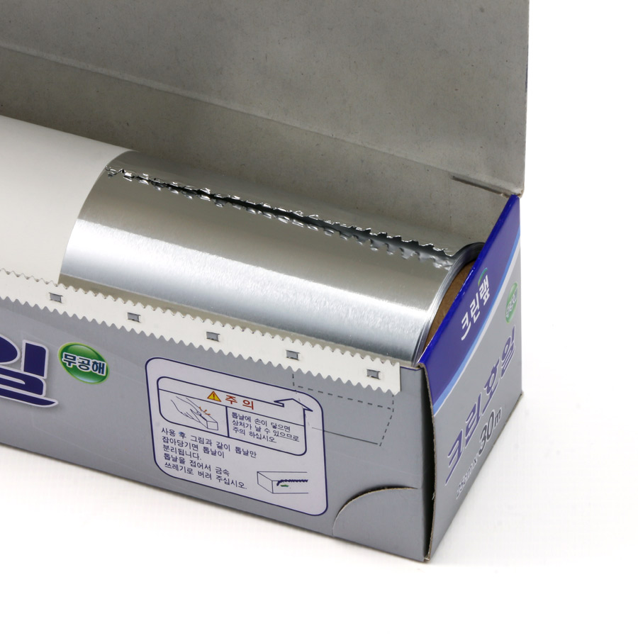 Фольга для запекания в рулоне Clean Wrap (Клеан Врап) от компании "Кореал - Настоящая Корея"