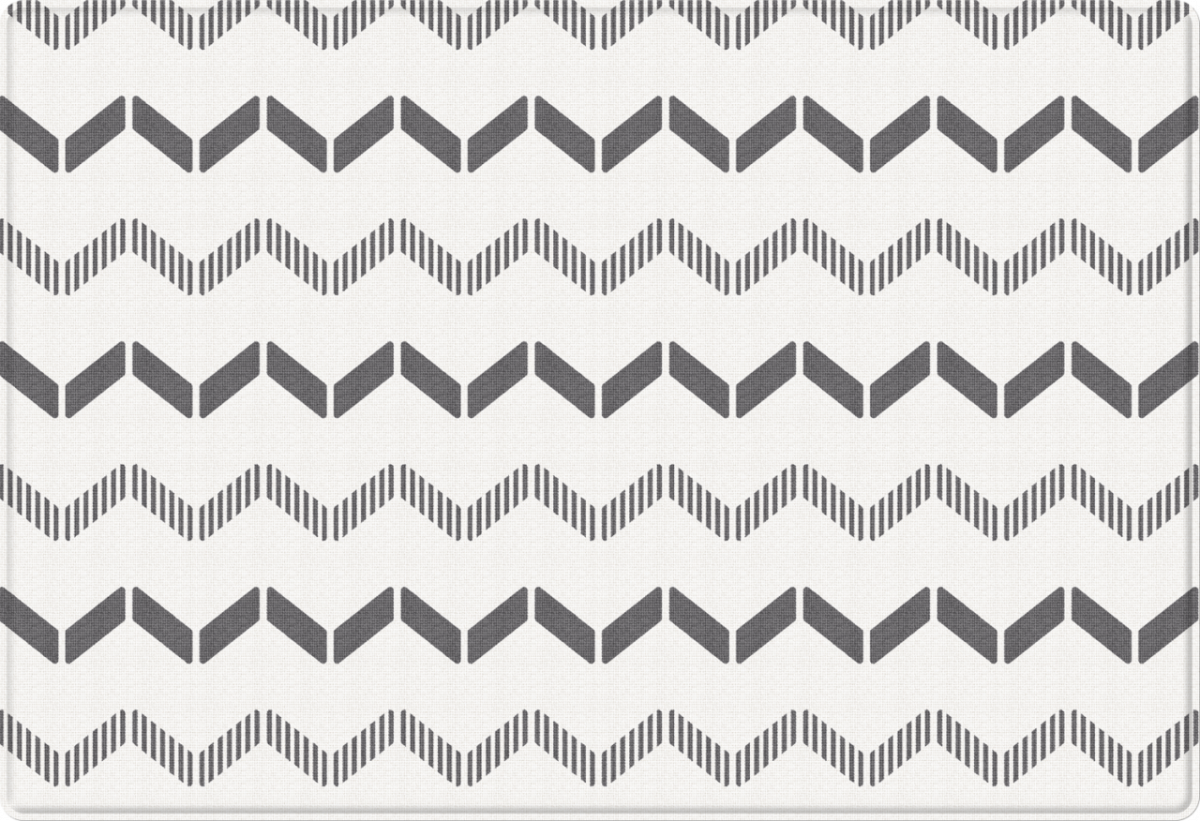 Двухсторонний коврик 190x130x1.2 см, Космос/Зигзаги от компании "Кореал - Настоящая Корея"