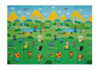 Портативный коврик 140x200x1см Три кота от компании "Кореал - Настоящая Корея"