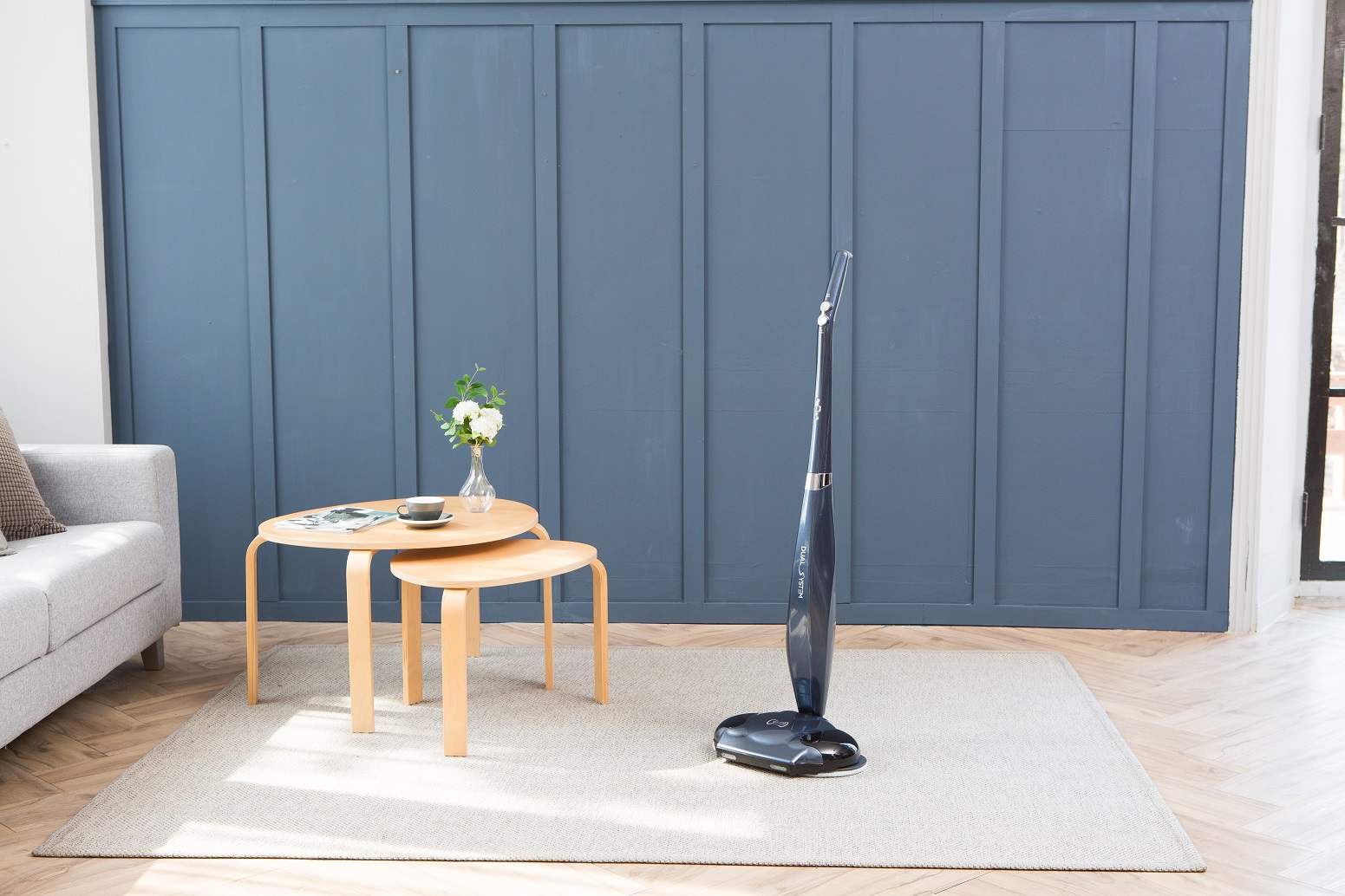 Беспроводной полотер - пылесос SWING (СВИНГ)-8500 (синий) от компании "Кореал - Настоящая Корея"