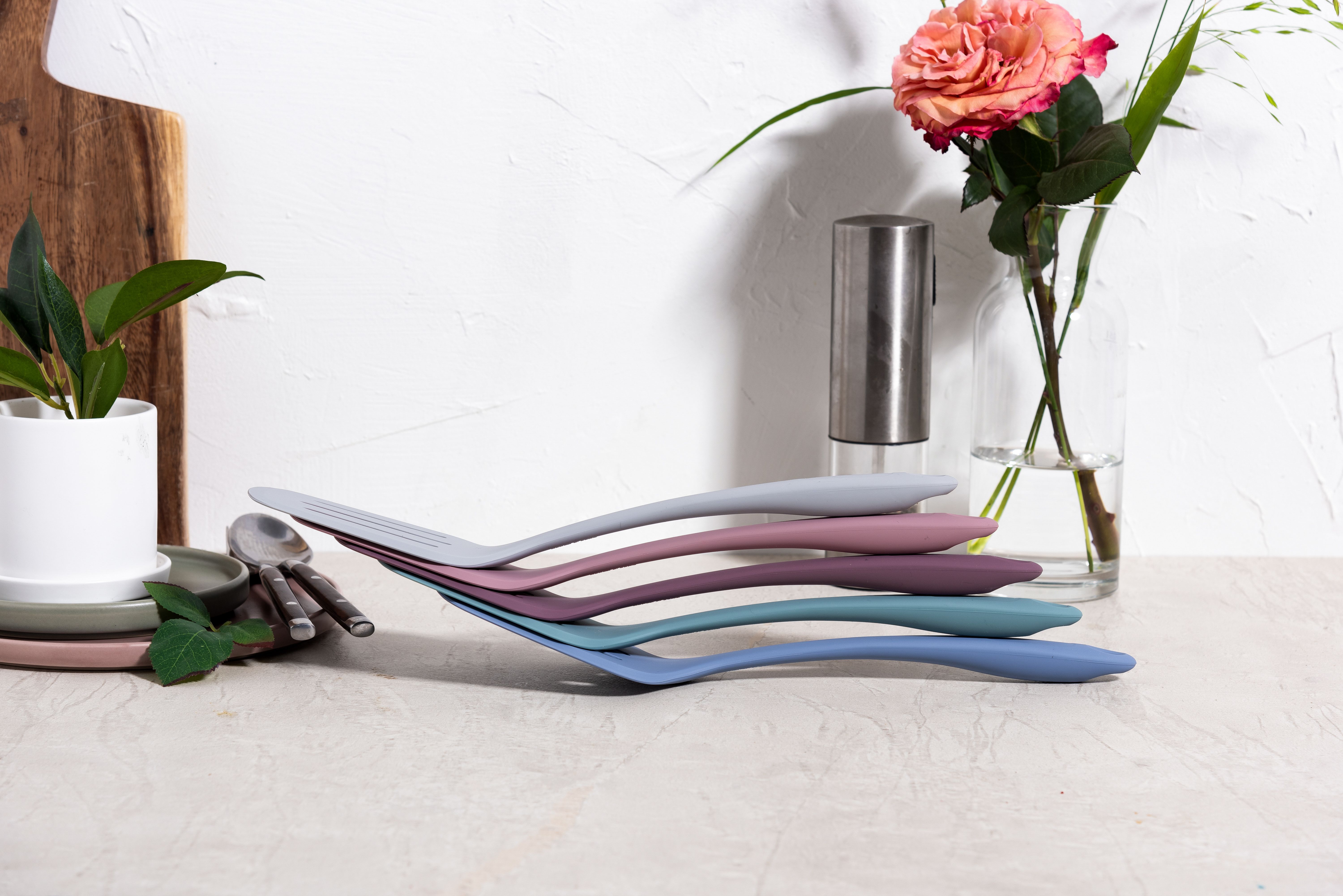 Силиконовая лопатка KF Pastel (КФ Пастель) (серый) от компании "Кореал - Настоящая Корея"