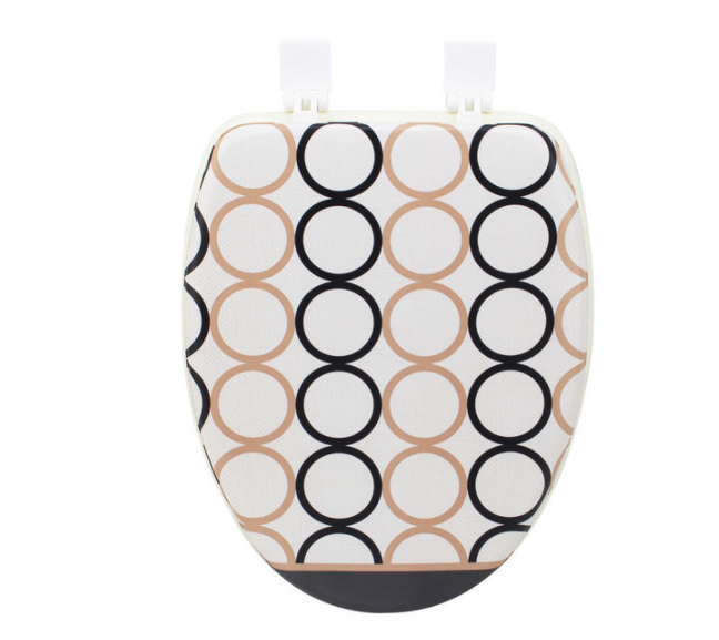 Мягкое сиденье для унитаза ХЛОЯ-O (слоновая кость) от компании "Кореал - Настоящая Корея"