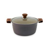 Кастрюля 4,6 л. Ecoramic (Экологичный) с керамическим покрытием 24 см с крышкой от компании "Кореал - Настоящая Корея"