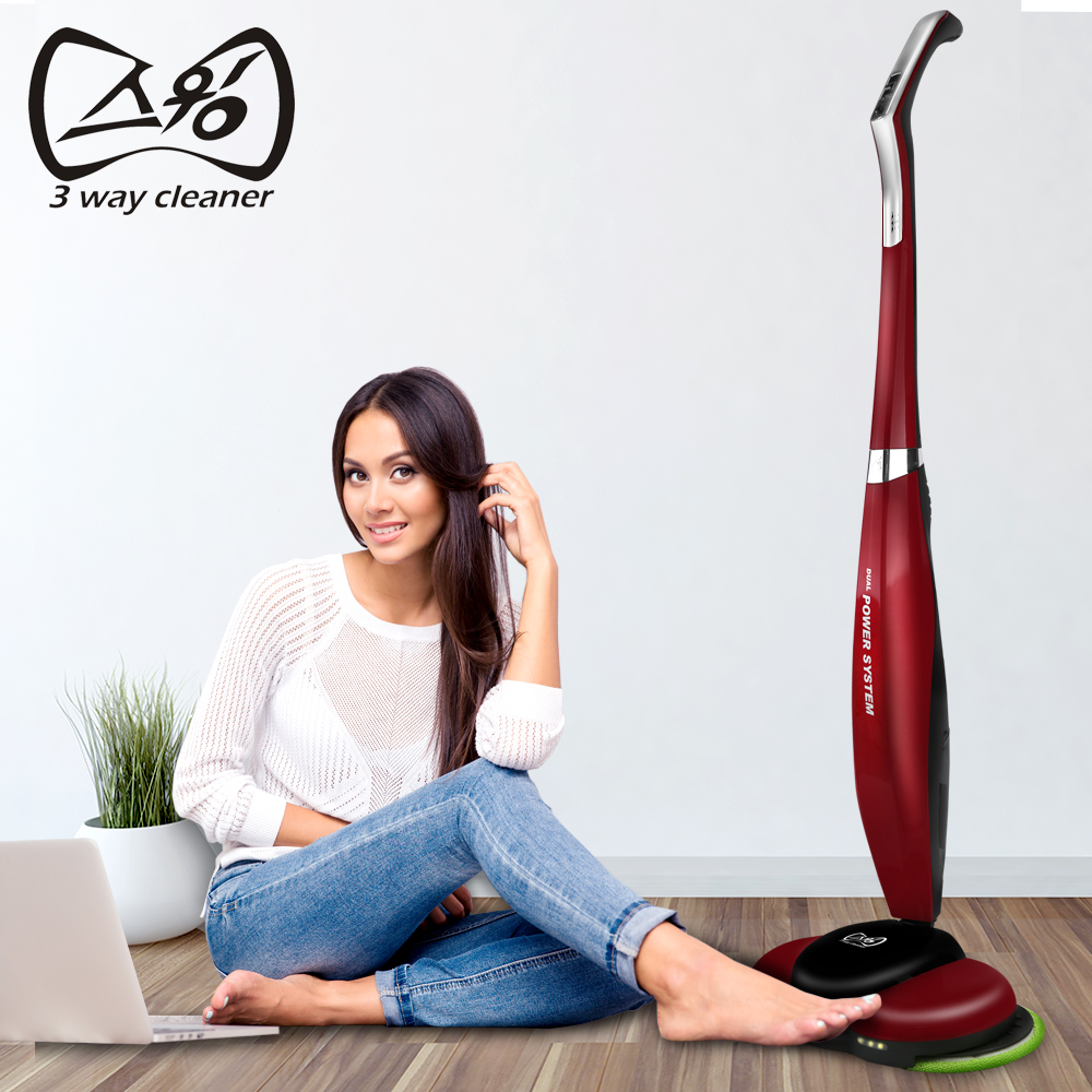 Беспроводной полотер - пылесос SWING (СВИНГ)-8000 (красный) от компании "Кореал - Настоящая Корея"
