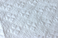 Простыня стеганая GOCHU Clover Q (Клевер Ку) 155*210 белый