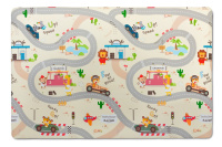 Двухсторонний коврик 190x130x1.2 см, Дороги/Киты от компании "Кореал - Настоящая Корея"