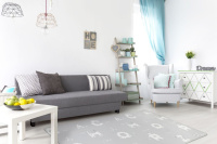 Двухсторонний коврик Кактусы/Алфавит 200х140х1.2 см от компании "Кореал - Настоящая Корея"