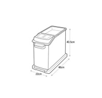Короб для хранения круп (25 кг) Swing Lever "Поворотный рычаг" от компании "Кореал - Настоящая Корея"