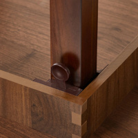 Корейский стол  750 орех круглый WN от компании "Кореал - Настоящая Корея"