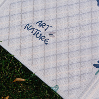 Портативный детский  коврик Marshmallow (Зефир) 120x200*1 см, Листопад от компании "Кореал - Настоящая Корея"