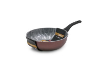 Сковорода Gochu Ecoramic (Экологичный) 28 см ВОК с каменным покрытием для всех видов плит без крышки от компании "Кореал - Настоящая Корея"