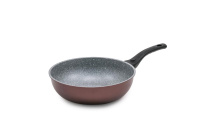 Сковорода Gochu Ecoramic (Экологичный) 28 см ВОК с каменным покрытием для всех видов плит без крышки от компании "Кореал - Настоящая Корея"