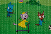 Портативный коврик 140x200x1см Три кота от компании "Кореал - Настоящая Корея"