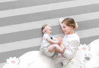 Двухсторонний коврик 180х200х1.5 см, Коалы/Слоники за хвостики от компании "Кореал - Настоящая Корея"