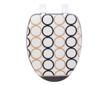 Мягкое сиденье для унитаза ХЛОЯ-О (серый) от компании "Кореал - Настоящая Корея"