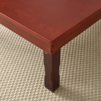 Корейский стол 800*800 красное дерево КРАСНЫЙ НОВЫЙ от компании "Кореал - Настоящая Корея"