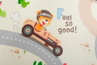 Двухсторонний коврик 190x130x1.2 см, Дороги/Киты от компании "Кореал - Настоящая Корея"