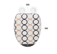 Мягкое сиденье для унитаза ХЛОЯ-О (серый) от компании "Кореал - Настоящая Корея"