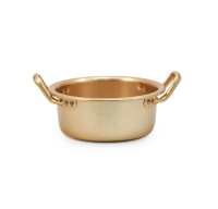 Кастрюля алюминиевая с крышкой Yangsu Yellow (Янсу Жёлтый) 18 см от компании "Кореал - Настоящая Корея"