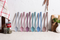 Силиконовая ложка KF Pastel (КФ Пастель) (розовый) от компании "Кореал - Настоящая Корея"