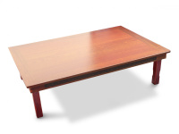 Корейский стол 1200*800 красное дерево КРАСНЫЙ 1210 от компании "Кореал - Настоящая Корея"