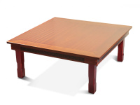 Корейский стол 800*800 красное дерево КРАСНЫЙ 810 от компании "Кореал - Настоящая Корея"