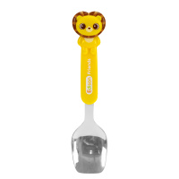 Набор детских столовых приборов 4 предмета "ДРУЗЬЯ ЛЬВЯТА" от компании "Кореал - Настоящая Корея"