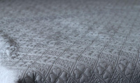 Покрывало - простыня стеганая GOCHU Clover K (Клевер К) 170*210 угольный