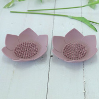 Силиконовая мыльница лотос KF Pastel (КФ Пастель) от компании "Кореал - Настоящая Корея"