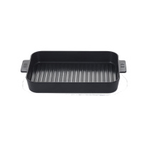 Сковорода-гриль Осло-фьорд (OSLO fjord) с крышкой и прихватками в комплекте от компании "Кореал - Настоящая Корея"