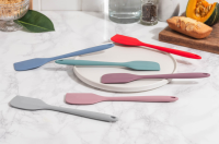 Силиконовая кулинарная лопатка KF Pastel (КФ Пастель) (серый) от компании "Кореал - Настоящая Корея"